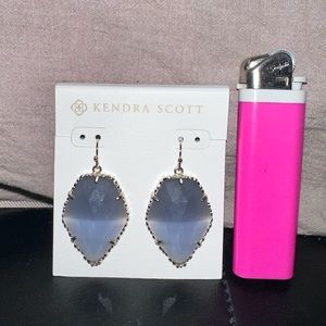 Kendra Scott Drop Blue Crystal Earrings